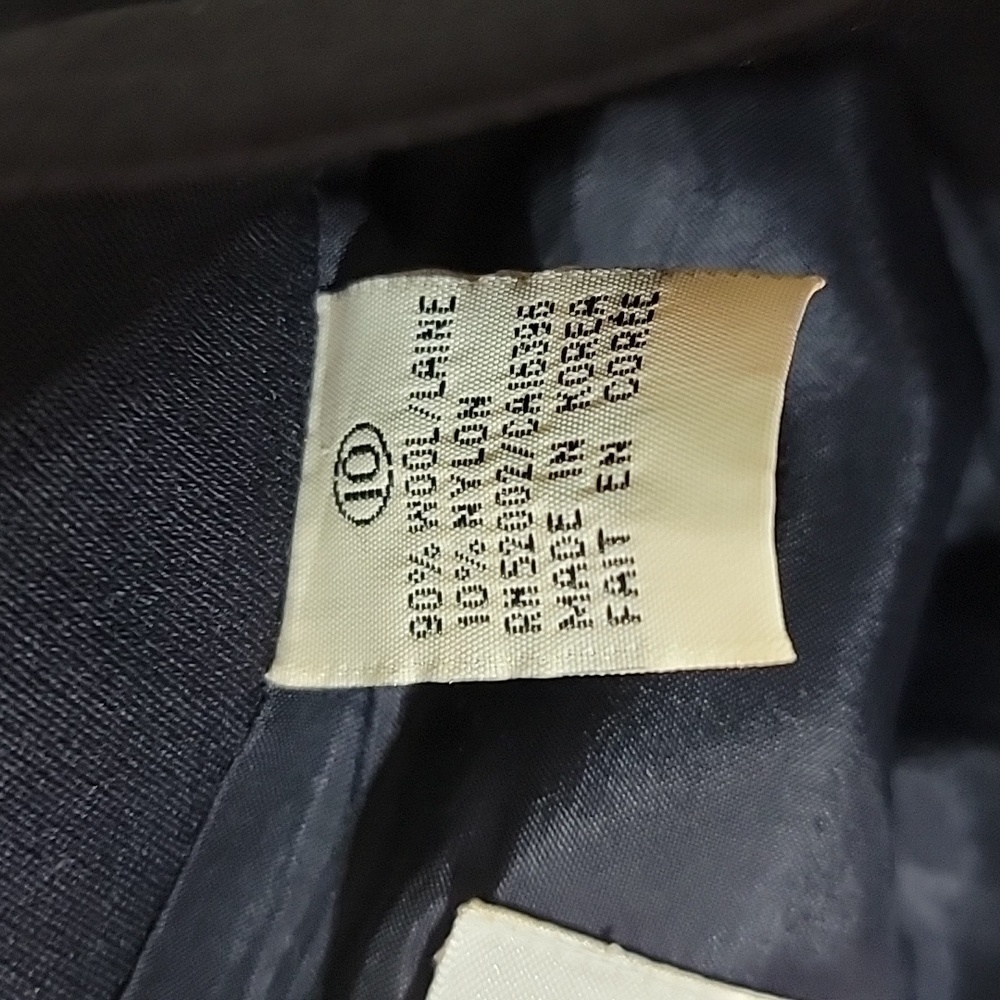 Vintage Bloomie’s Dana Buchman Fine Wool Navy Duster Jacket w/Gold Buttons - Picture 8 of 8